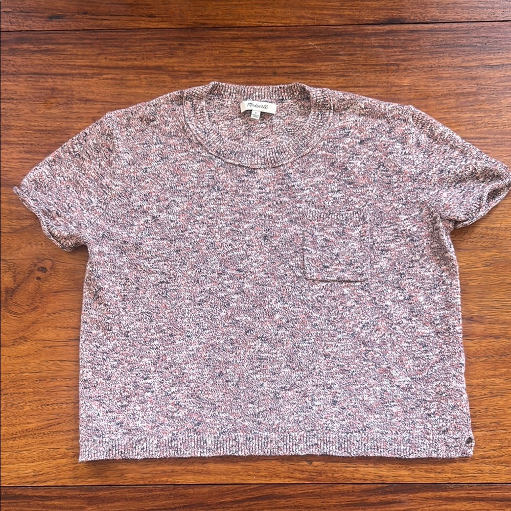 Madewell croppedShort Sleeve Sweater, size S